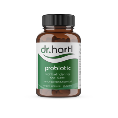 Sie sehen eine Packung Dr. Hartl Probiotic Kapseln, 60 Stück, Produktbild: 01 Dr. Hartl Probiotic Kapseln, 60 Stück, A-Nr.: 8894907 - 01
