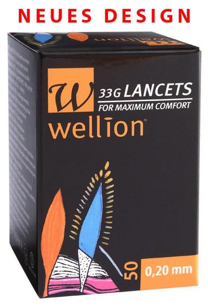 Wellion 33G Lanzetten - 100 Stück