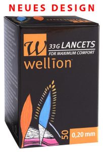 Wellion 33G Lanzetten - 50 Stück