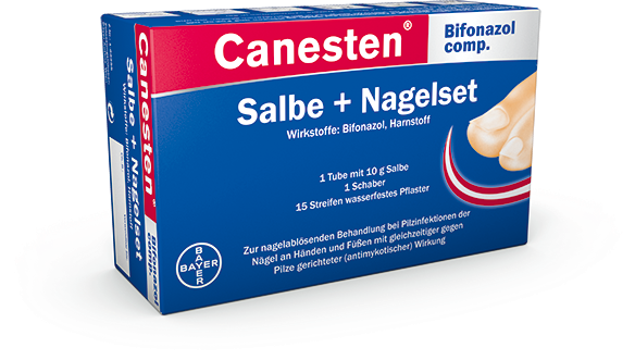 Canesten® Bifonazol comp. – Salbe + Nagelset - 10 Gramm