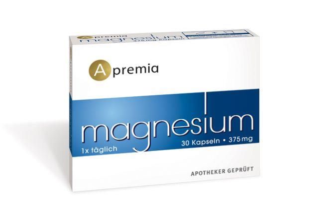 Apremia Magnesium 375mg Kapseln - 30 Stück
