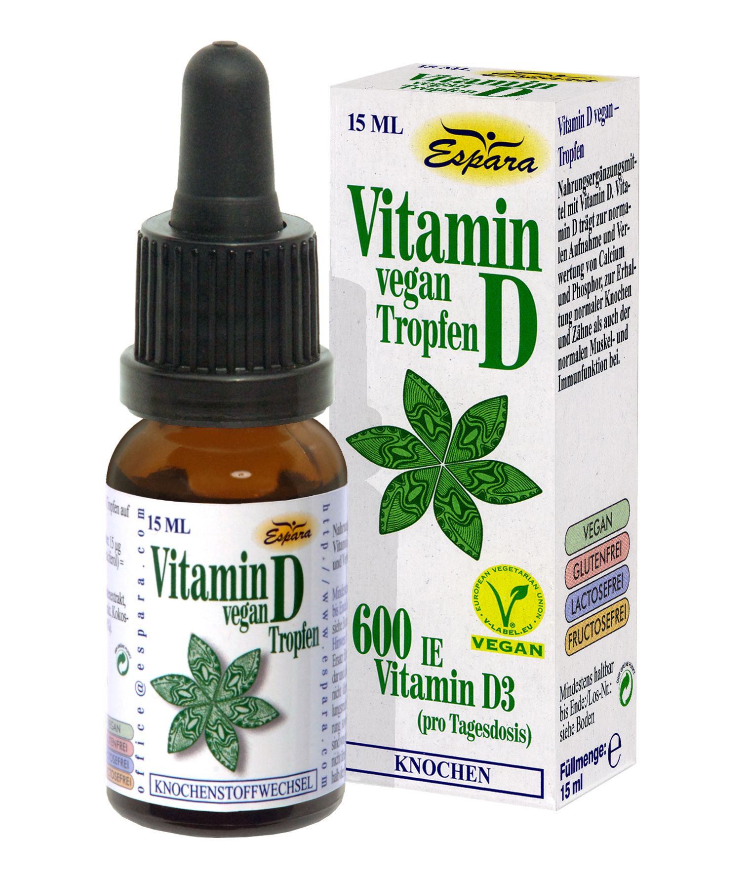 Espara Vitamin D vegan Tropfen - 15 Milliliter
