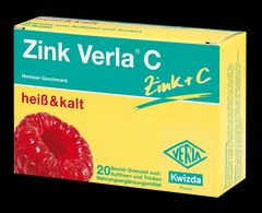 Zink Verla C 5 mg Granulat Himbeer - 20 Stück