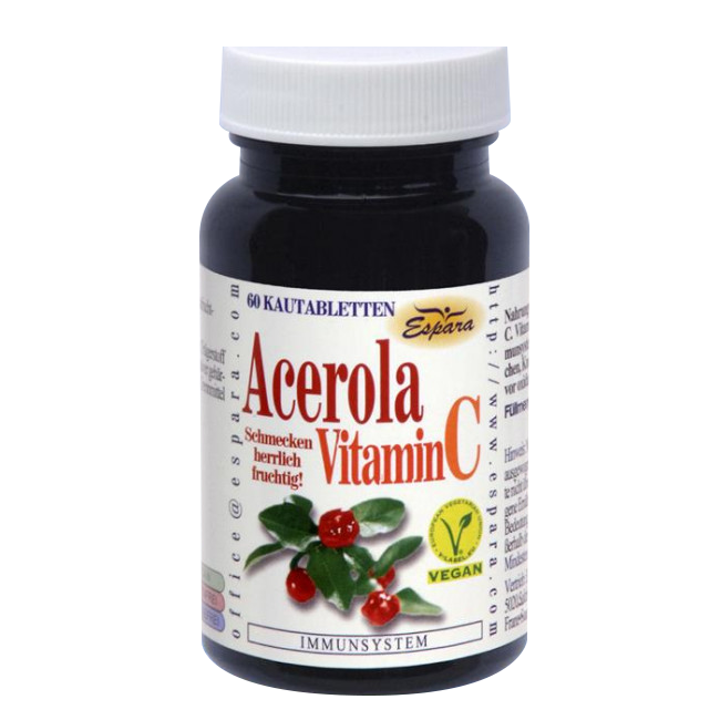 Espara Acerola Vitamin C Kautabletten - 60 Stück
