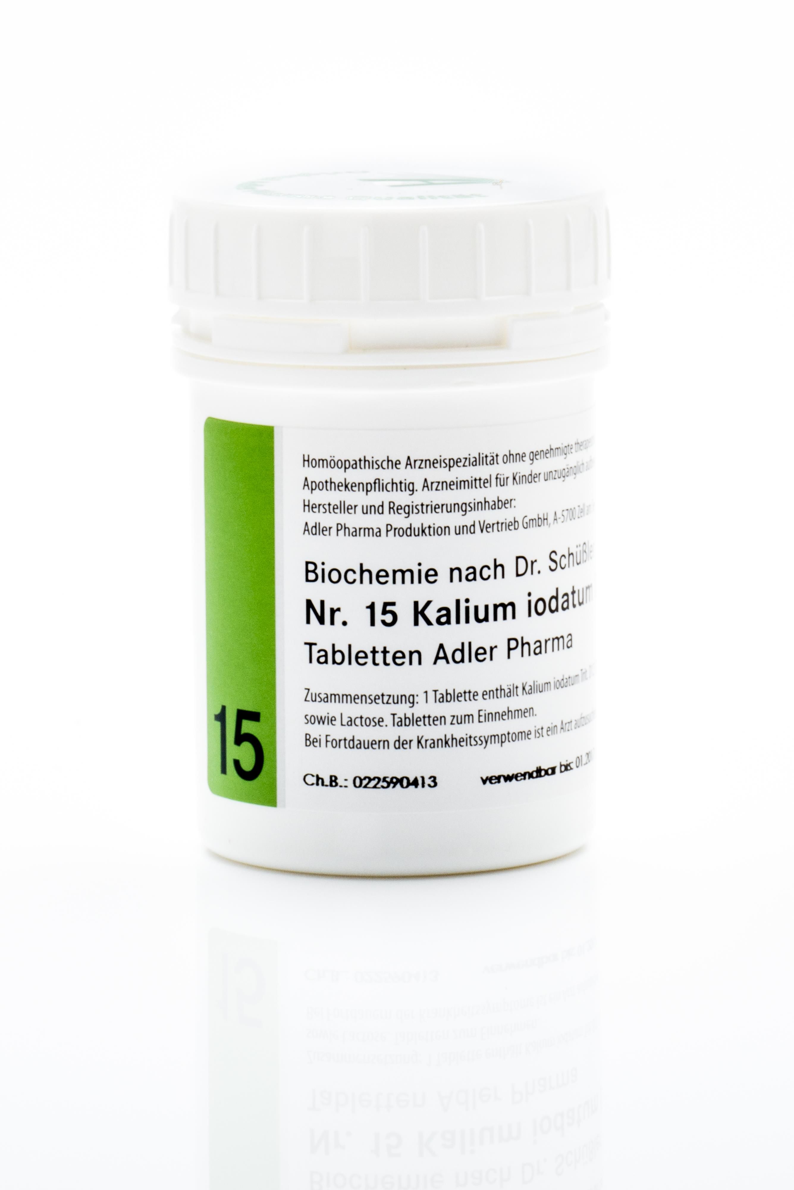 Schüßler Salz Adler Nr. 15 D12 Tabletten - 100 Gramm