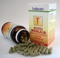 Hafesan Rotes Weinlaub Rosskastanie Kapseln 60 Stück - 60 Stück