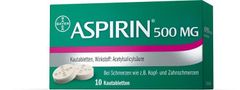 Aspirin® 500 mg Kautabletten - 10 Stück