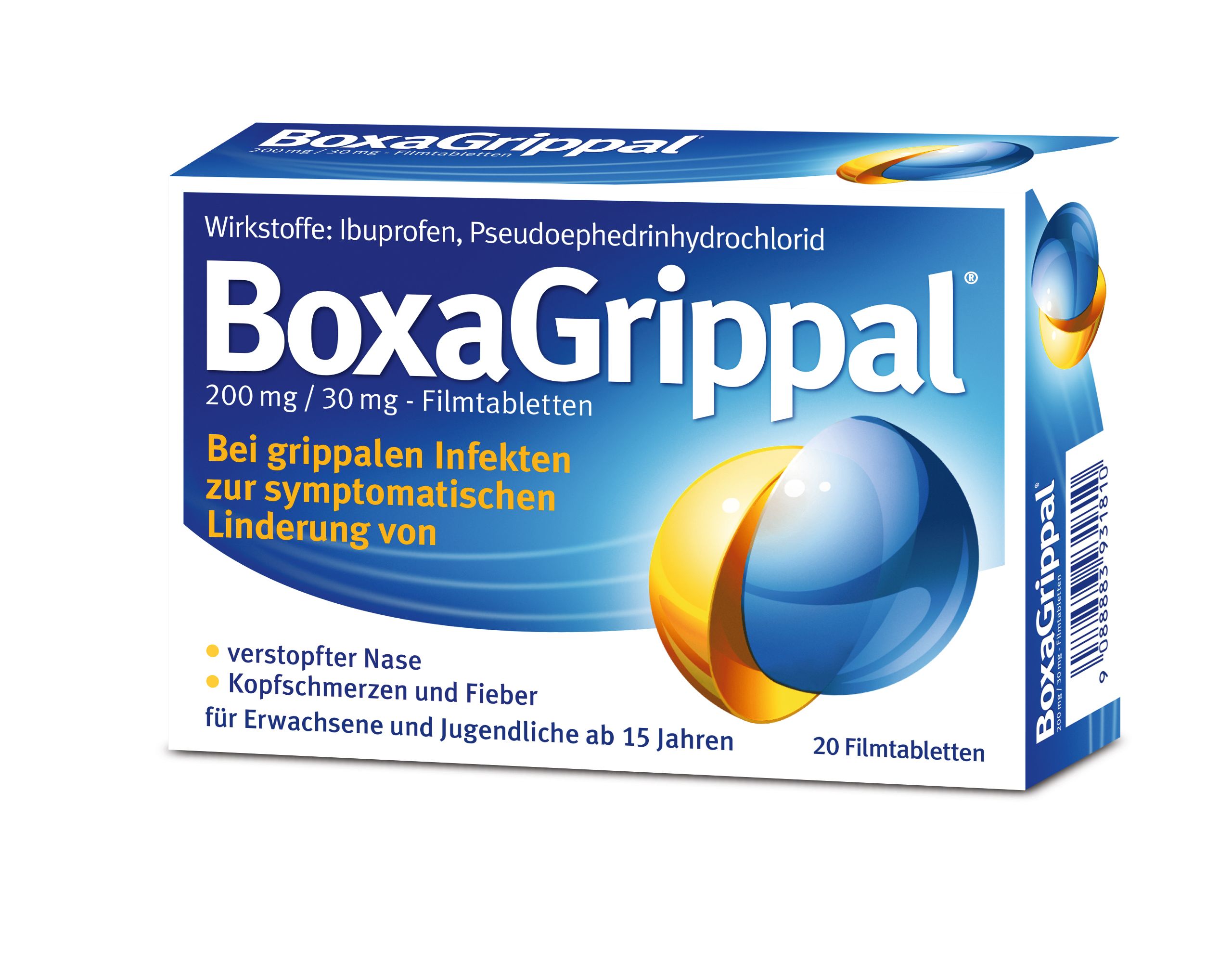 BoxaGrippal&#xAE;&#x20;200&#x20;mg&#x2F;30&#x20;mg&#x20;-&#x20;Filmtabletten&#x20;-&#x20;20&#x20;St&#xFC;ck