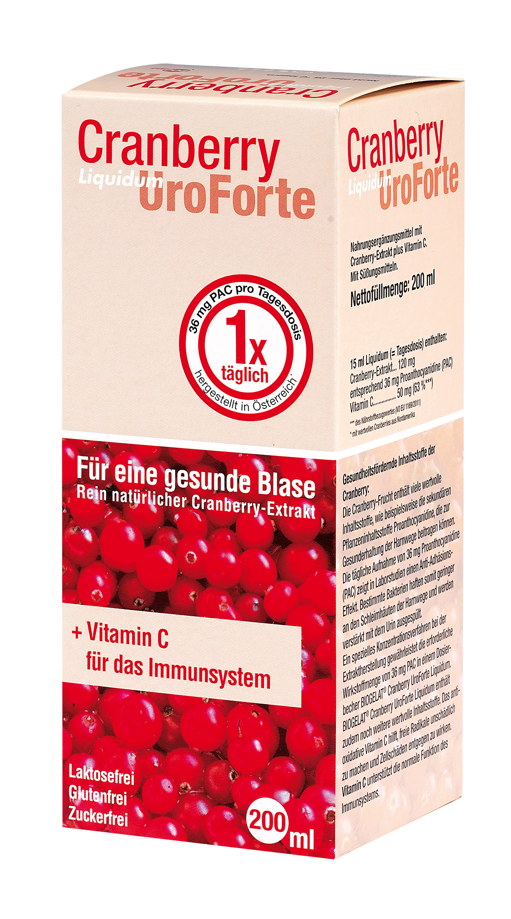 BIOGELAT CRANBERRY UroForte-Liquidum - 200 Milliliter