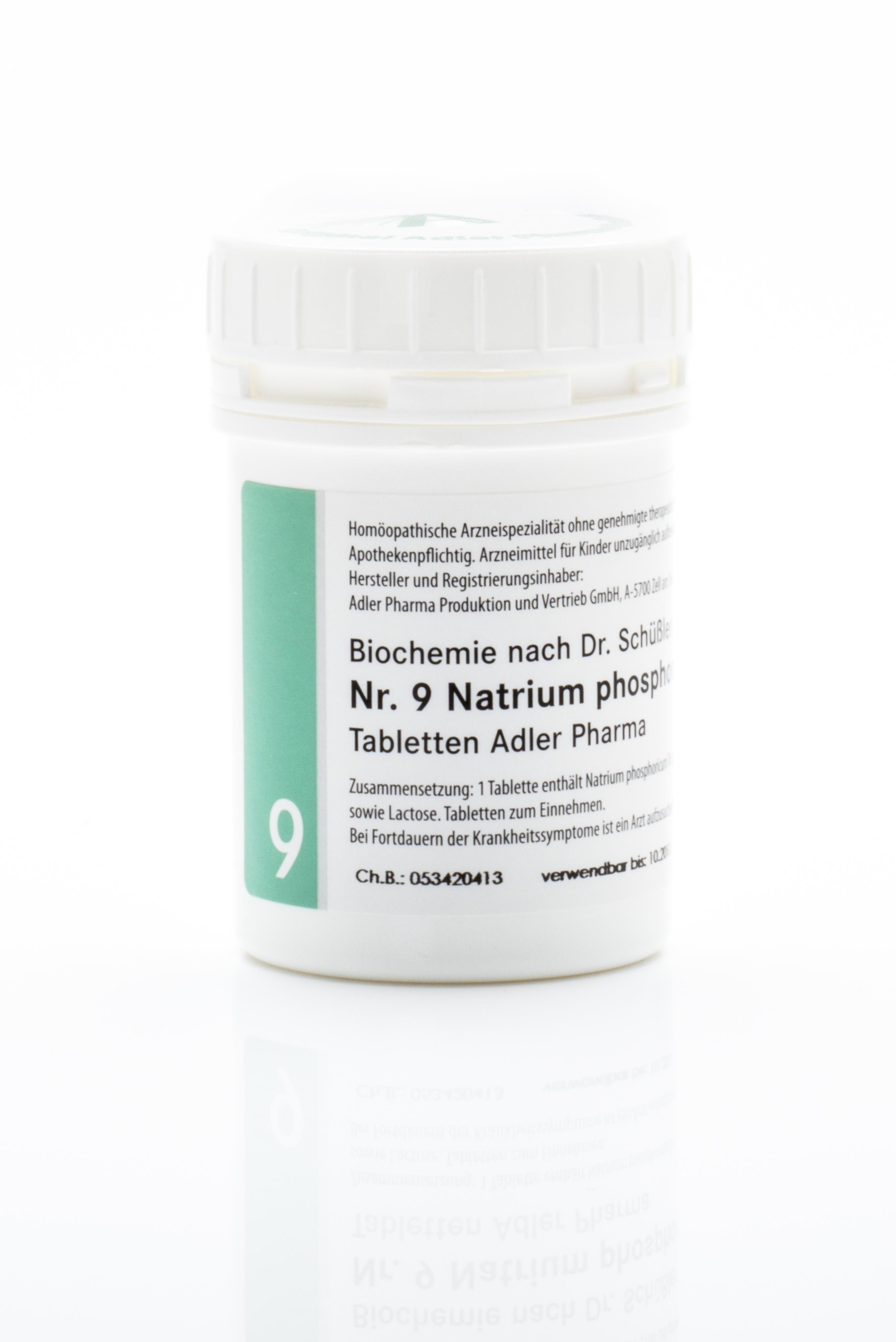 Schüßler Salz Adler Nr. 9 D6 Tabletten - 1000 Gramm