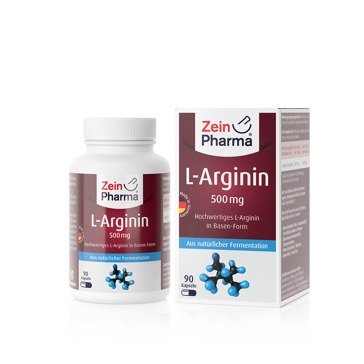 Zeinpharma L-Arginin Kapseln - 90 Stück