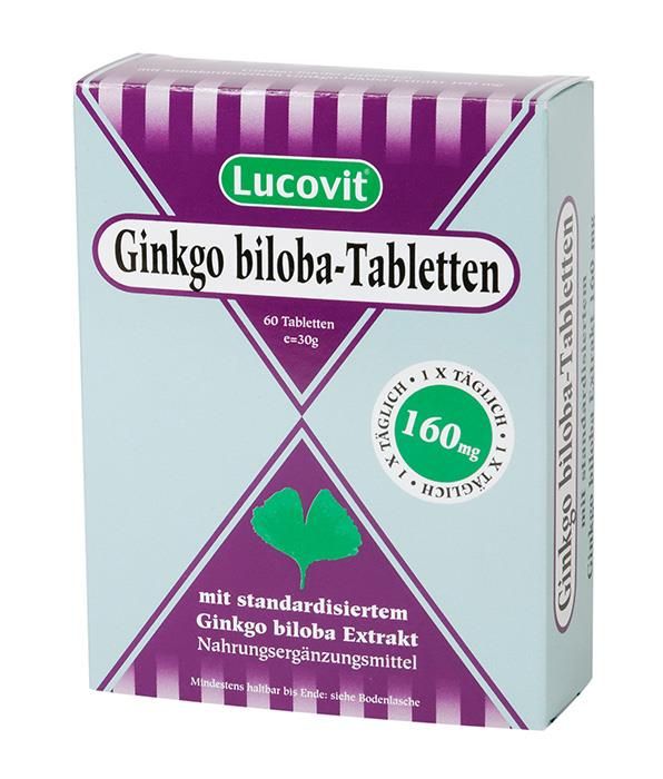 LUCOVIT GINKGO BIL 160MG TBL - 60 Stück
