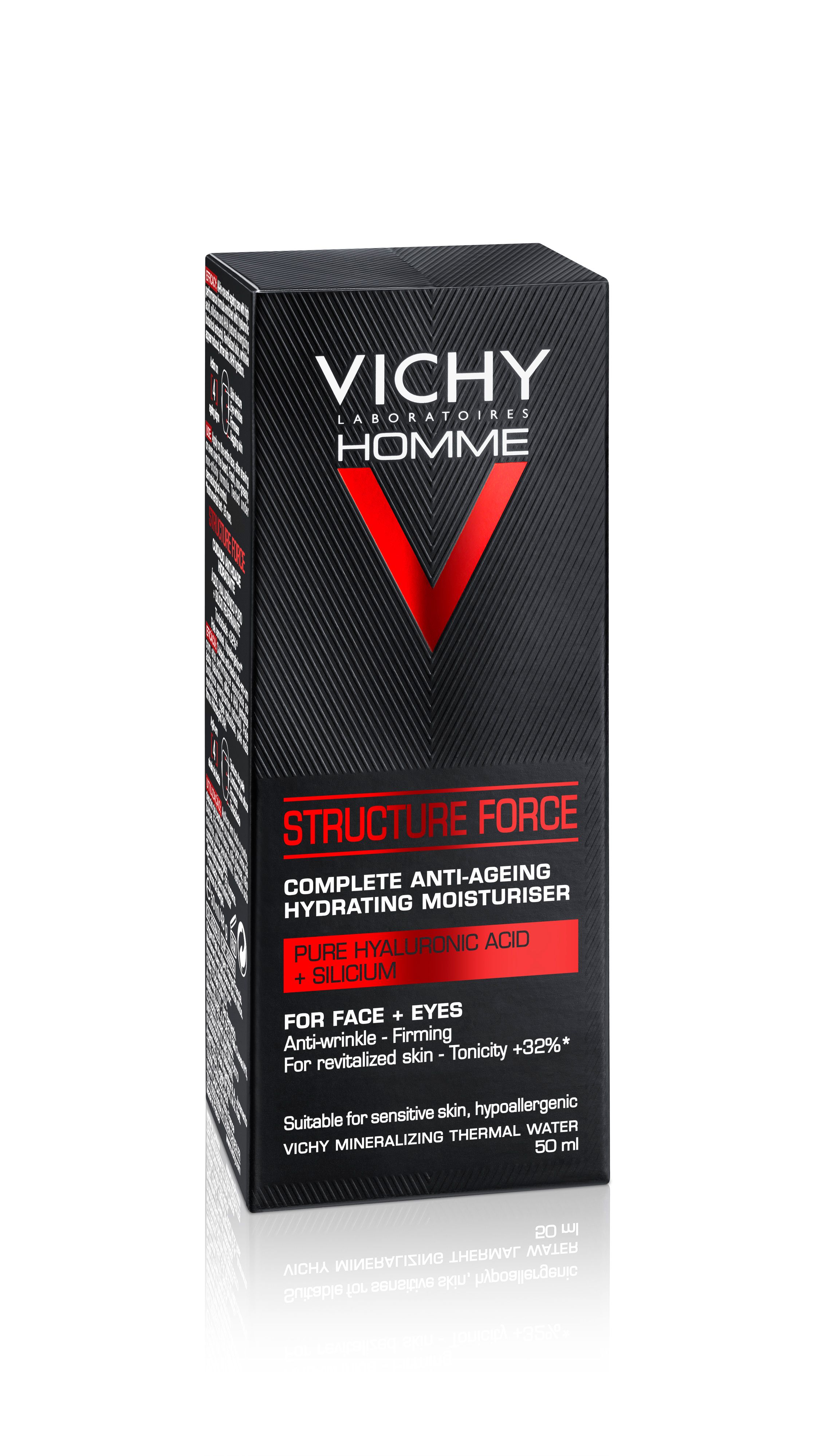 Vichy&#x20;Homme&#x20;Structure&#x20;Force&#x20;Gesichtspflege&#x20;-&#x20;50&#x20;Milliliter