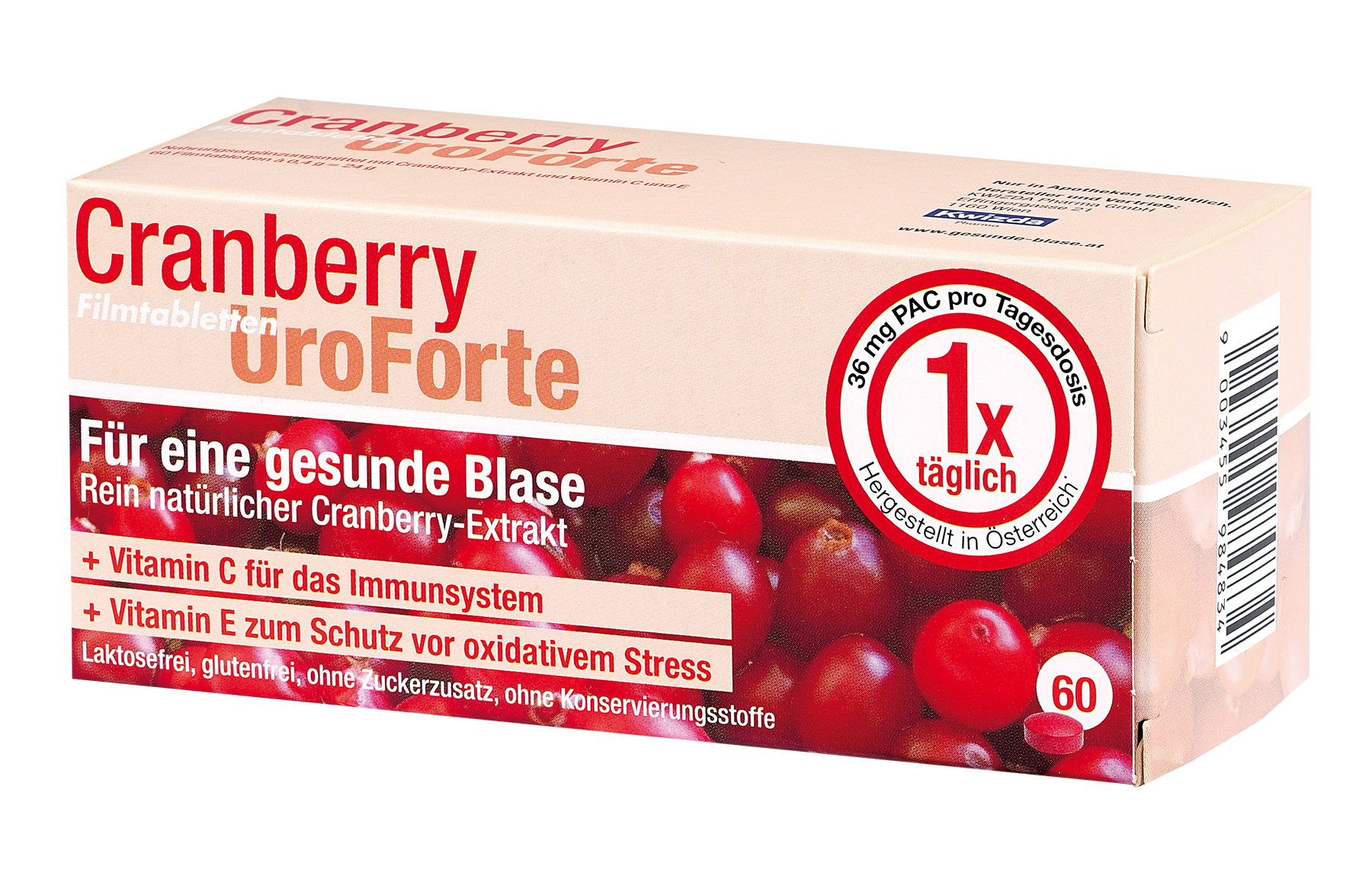 BIOGELAT CRANBERRY UroForte-Filmtabletten - 60 Stück
