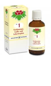 Doskar Tropfen Nr. 1 - Verdauungs-, Galle- und Lebertropfen - 50 Milliliter