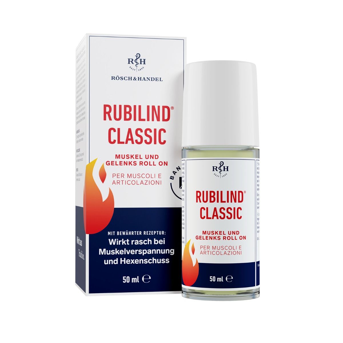 Rubilind® Classic Muskel-, Gelenks Roll-on - 50 Milliliter