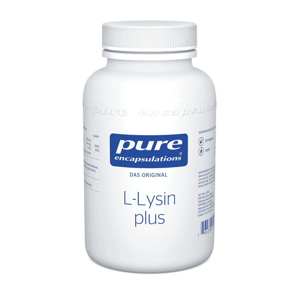 Pure Encapsulations L-Lysin plus  - 90 Stück