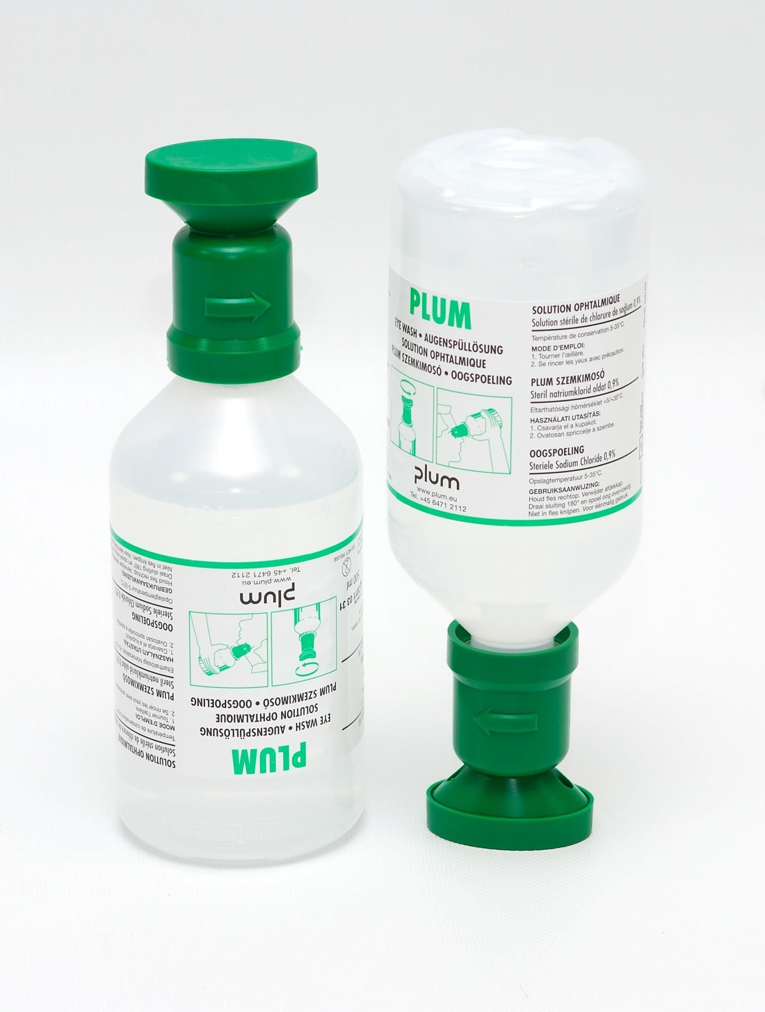 Augenspülflasche befüllt mit 500ml Kochsalzlösung - 1 Stück