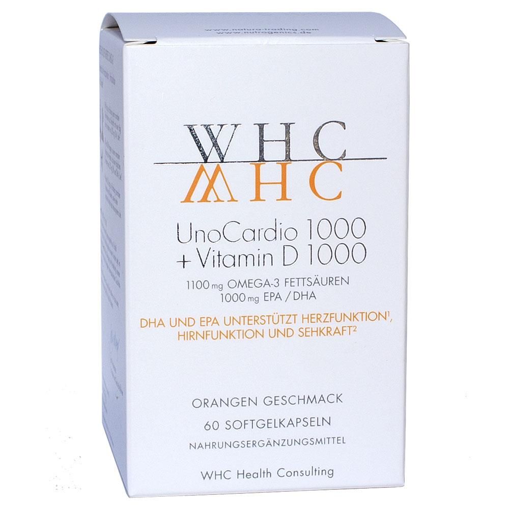 UNOCARDIO 1000 +VIT D +OMEGA - 60 Stück