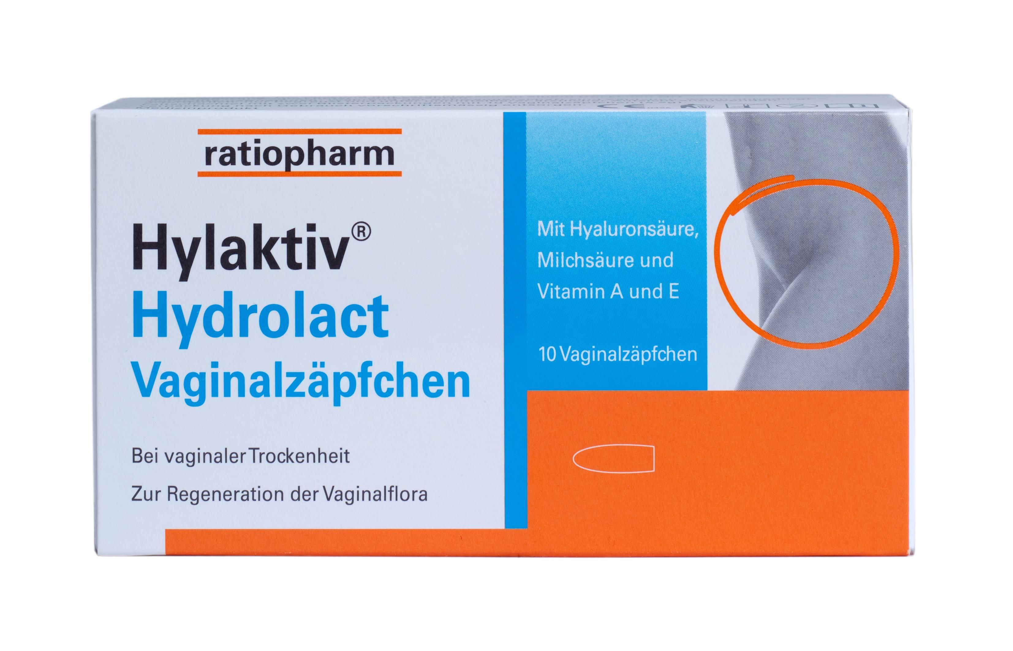 Hylaktiv Hydrolact Vaginalzäpfchen - 10 Stück