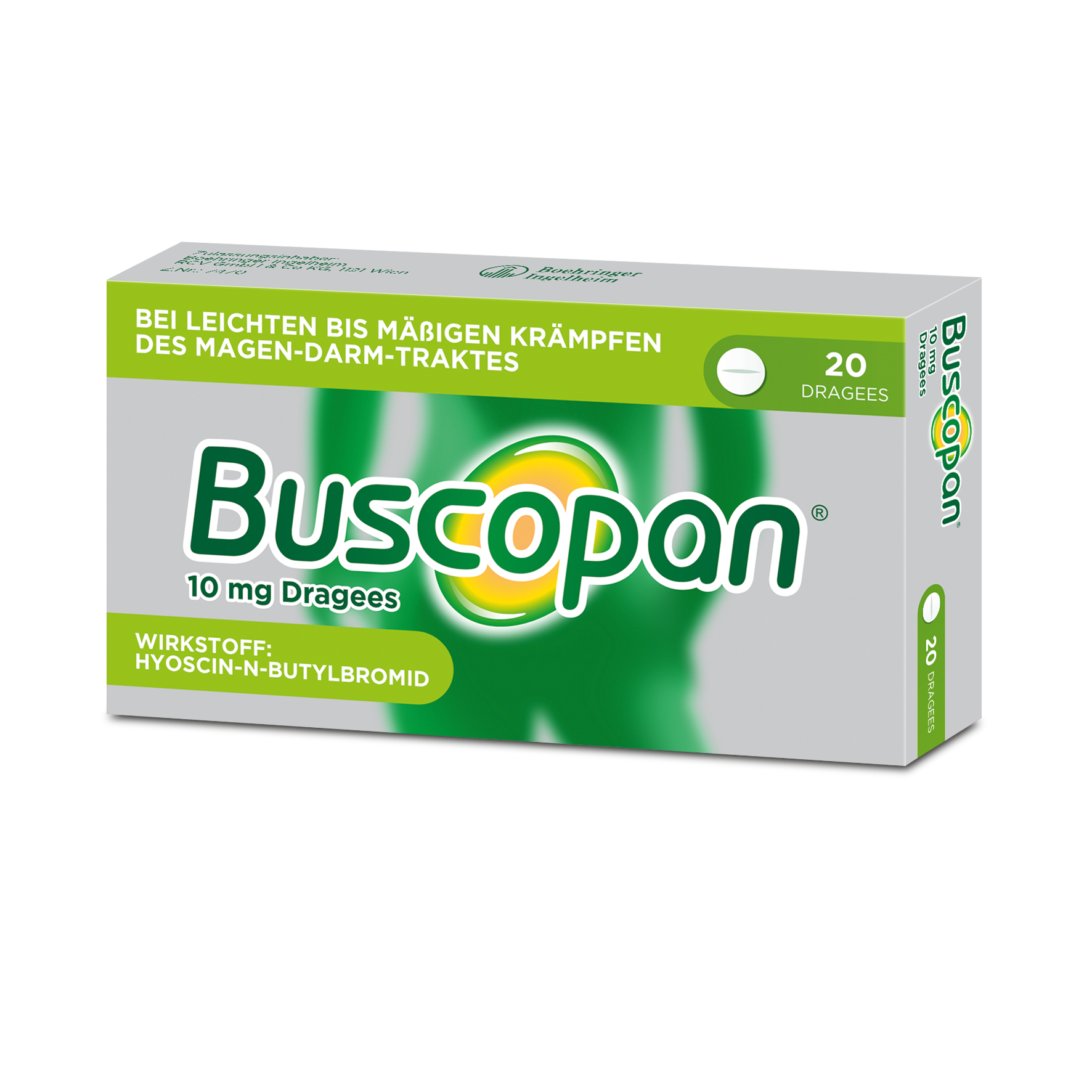 Buscopan® 10 mg – Dragees - 20 Stück