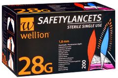 Wellion SafetyLancets 28G - 200 Stück