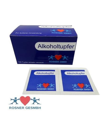 Rosner Alkoholtupfer - 100 Stück