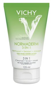 Vichy Normaderm 3in1 Peeling + Reinigungs-Creme + Maske - 125 Milliliter Vichy Normaderm 3in1 Peeling + Reinigungs-Creme + Maske - 125 Milliliter