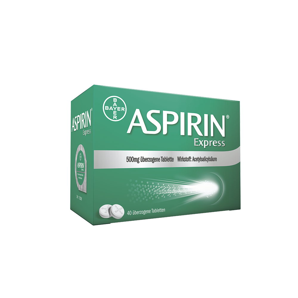 Aspirin® Express 500 mg überzogene Tablette - 20 Stück