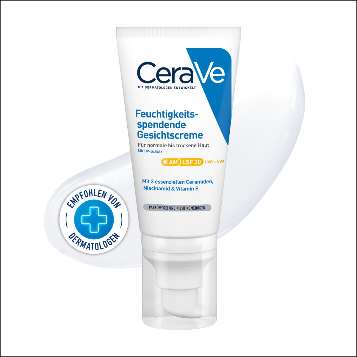 CeraVe Feuchtigkeitsspendende Gesichtscreme mit LSF 30 - 52 Milliliter