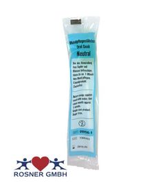 Rosner Mundpflege-Stäbchen mit Schaumstoffkopf - 10 Stück
