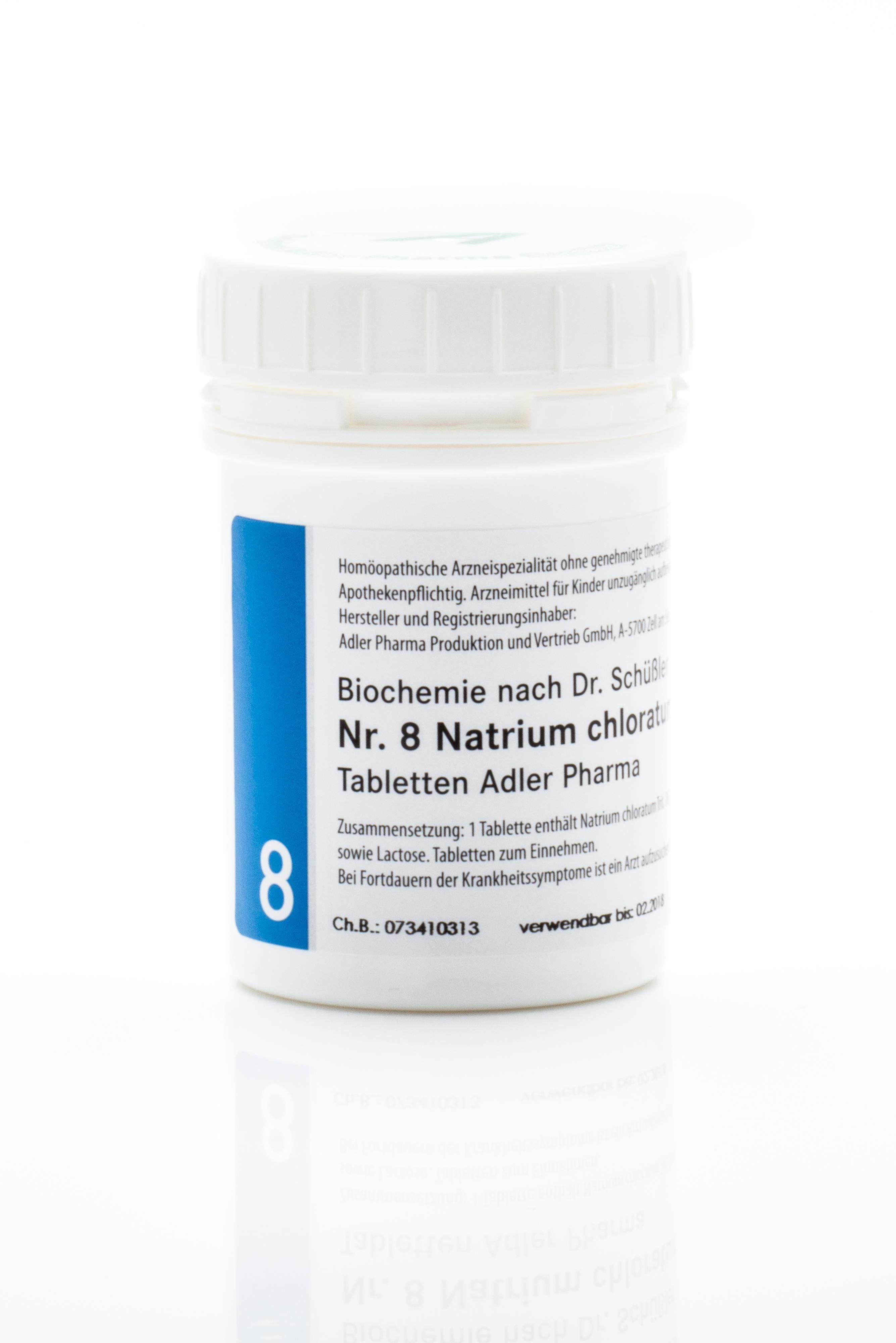 Sch&#xFC;&#xDF;ler&#x20;Salz&#x20;Adler&#x20;Nr.&#x20;8&#x20;D6&#x20;Tabletten&#x20;-&#x20;500&#x20;Gramm