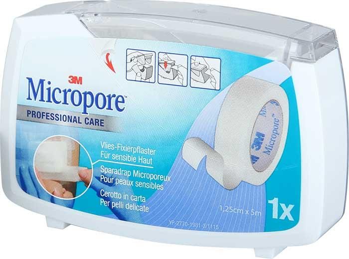 3M Micropore Dispenser 12,5 mm x 5 m - 1 Stück