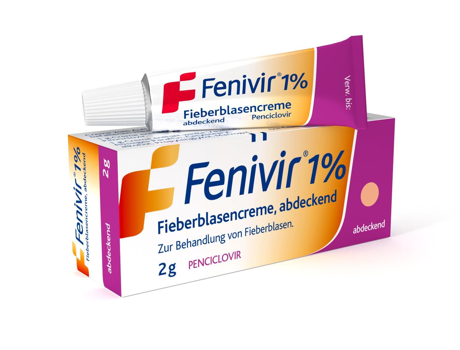 Fenivir 1% Fieberblasencreme abdeckend - 2 Gramm