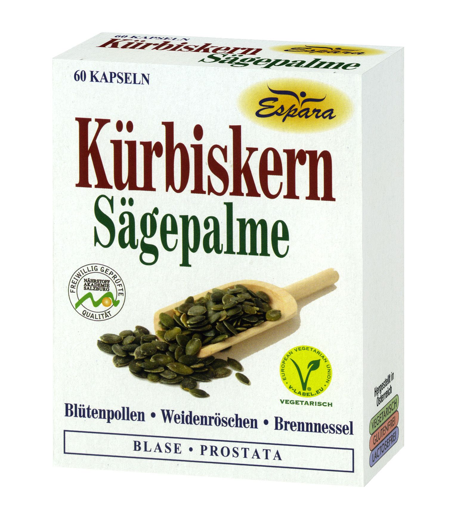 Espara Kürbiskern-Sägepalme Kapseln - 60 Stück