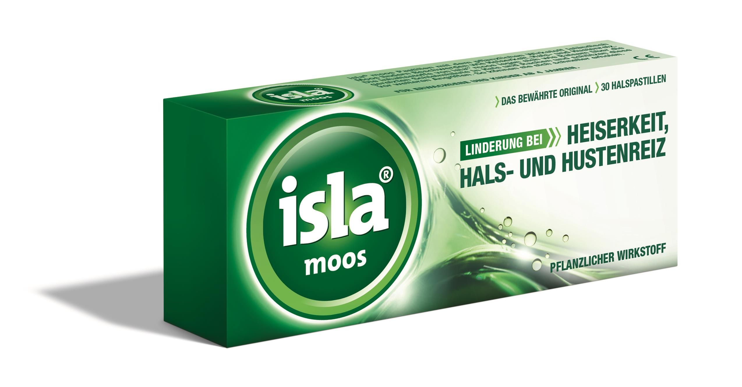 Isla Moos Halspastillen 30 Stück - 30 Stück