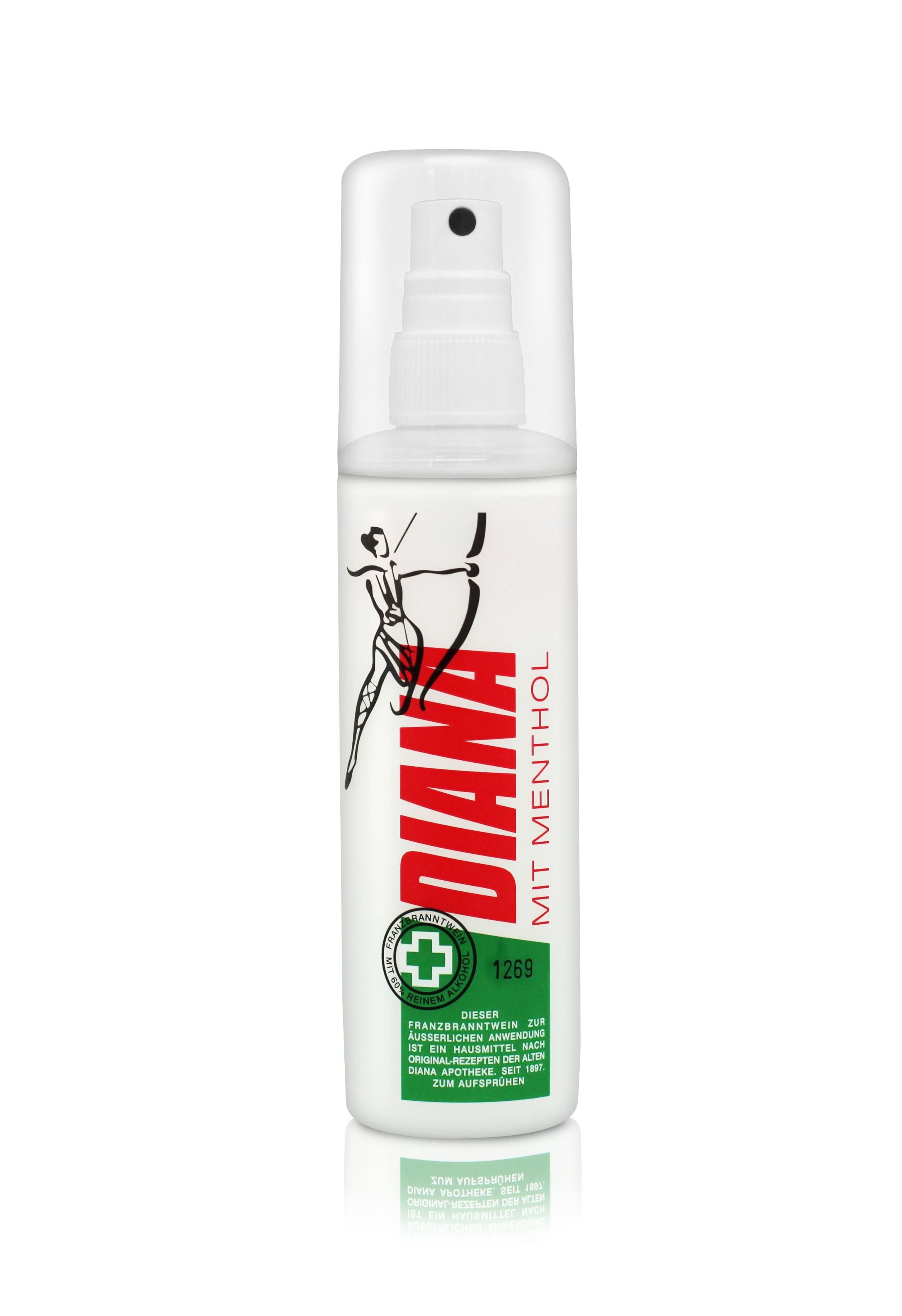 DIANA Franzbranntwein mit Menthol Pumpspray +MENTHOL PUMP-SPRAY - 125 Milliliter