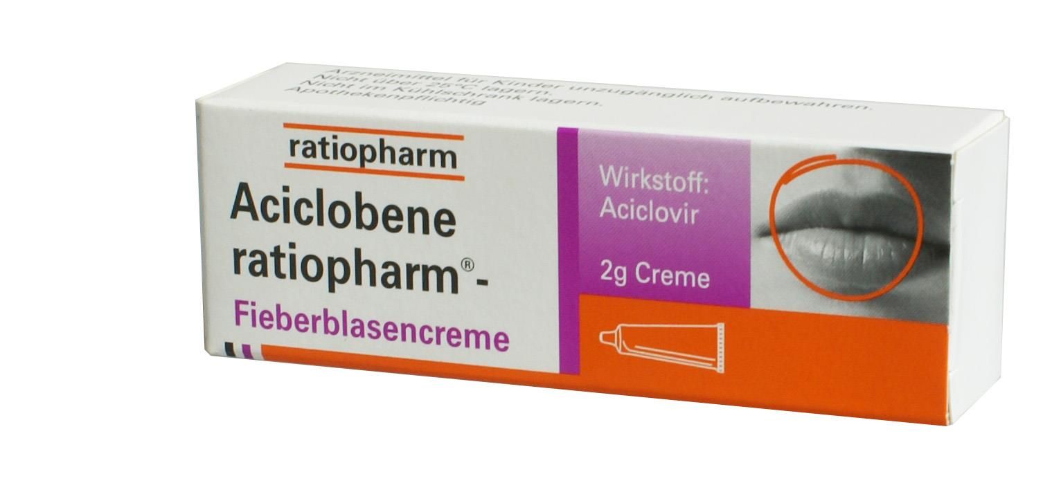 Aciclobene ratiopharm Fieberblasencreme - 2 Gramm