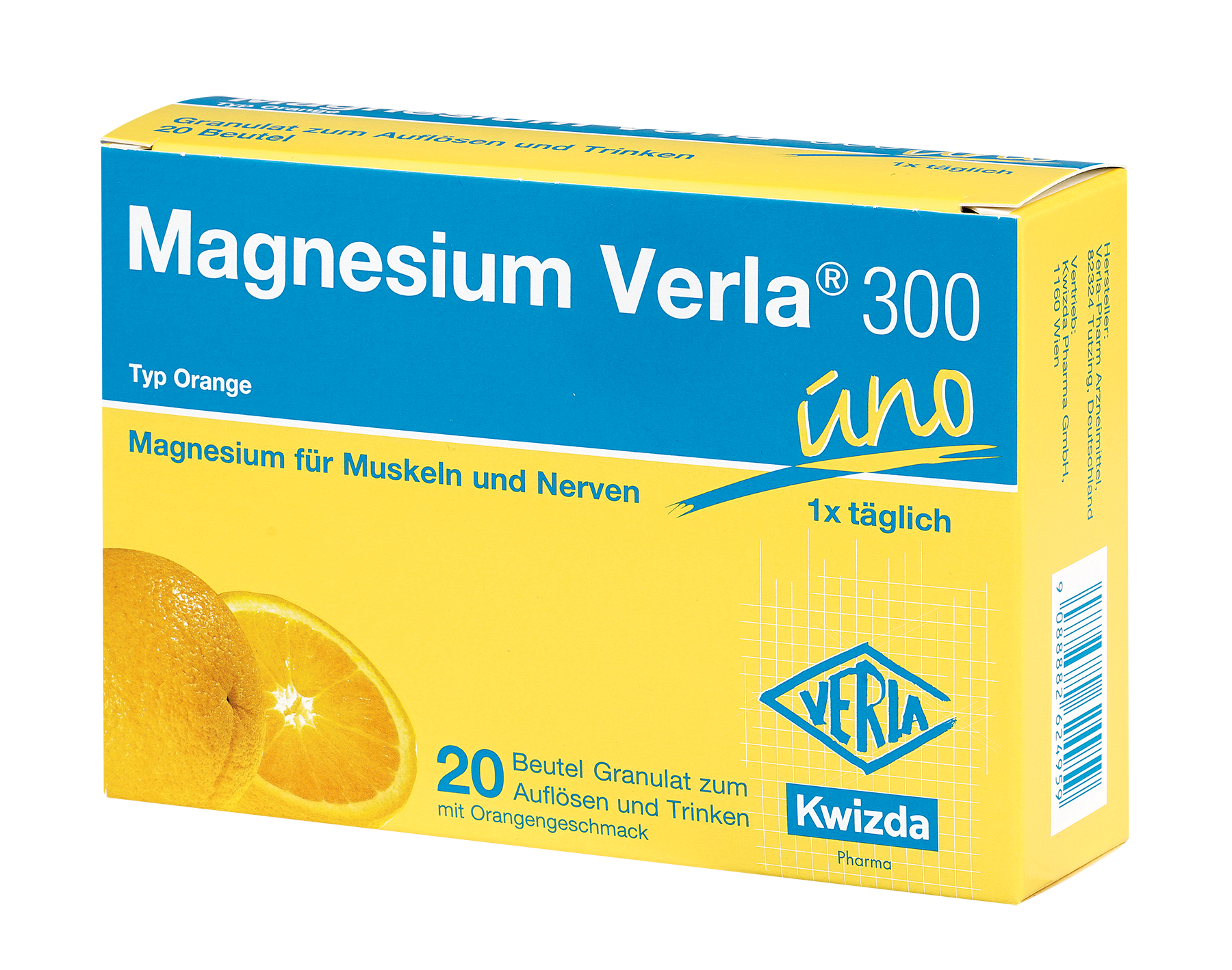 Magnesium Verla 300 uno Orange - 20 Stück