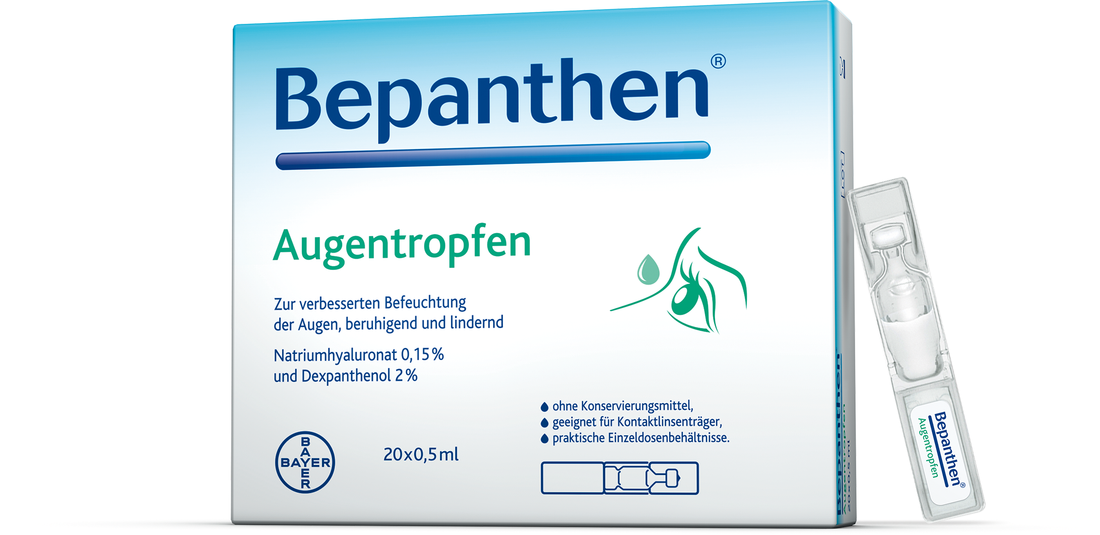 Bepanthen® Augentropfen - Einzeldosen - 20 Stück