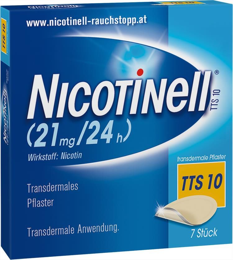 Nicotinell TTS 10 transdermale Pflaster 7 Stück - 7 Stück