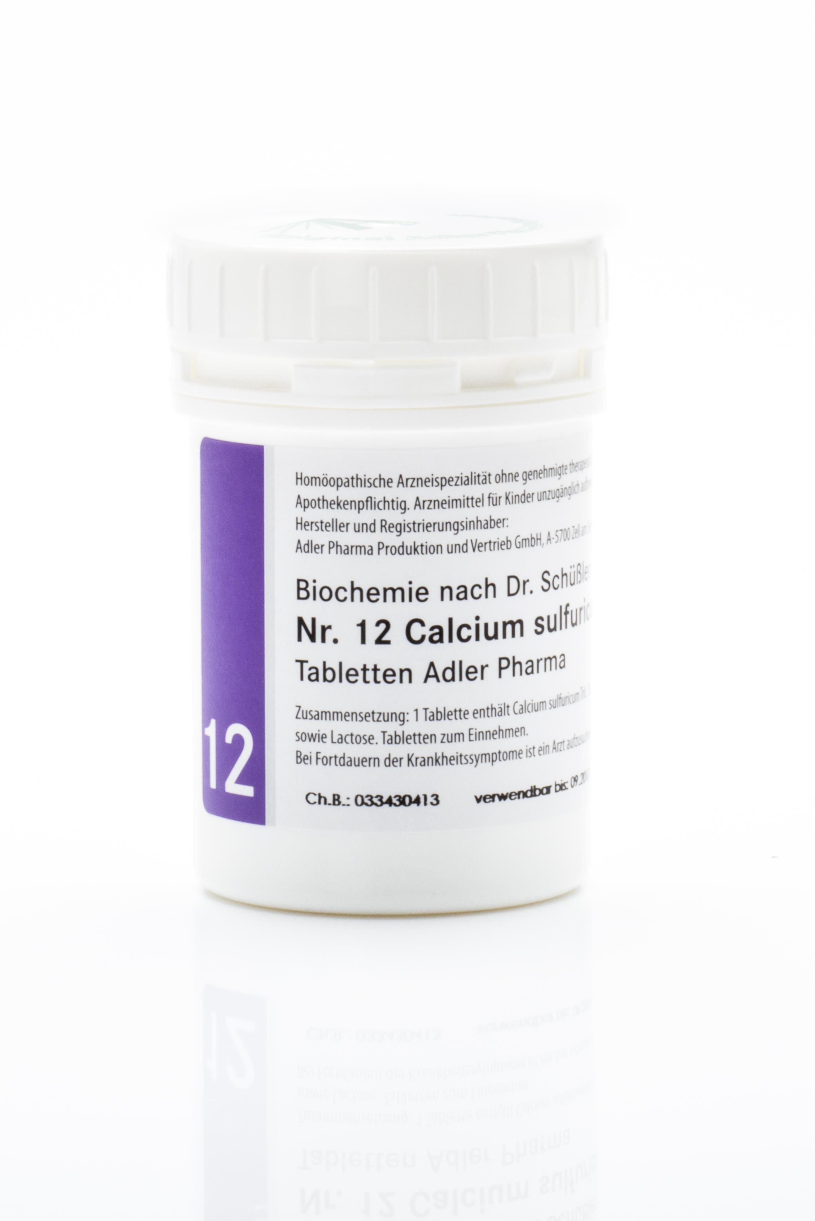 Schüßler Salz Adler Nr. 12 D6 Tabletten - 100 Gramm