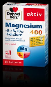 Doppelherz Magnesium + B1, B6, B12 & Folsäure - 60 Stück