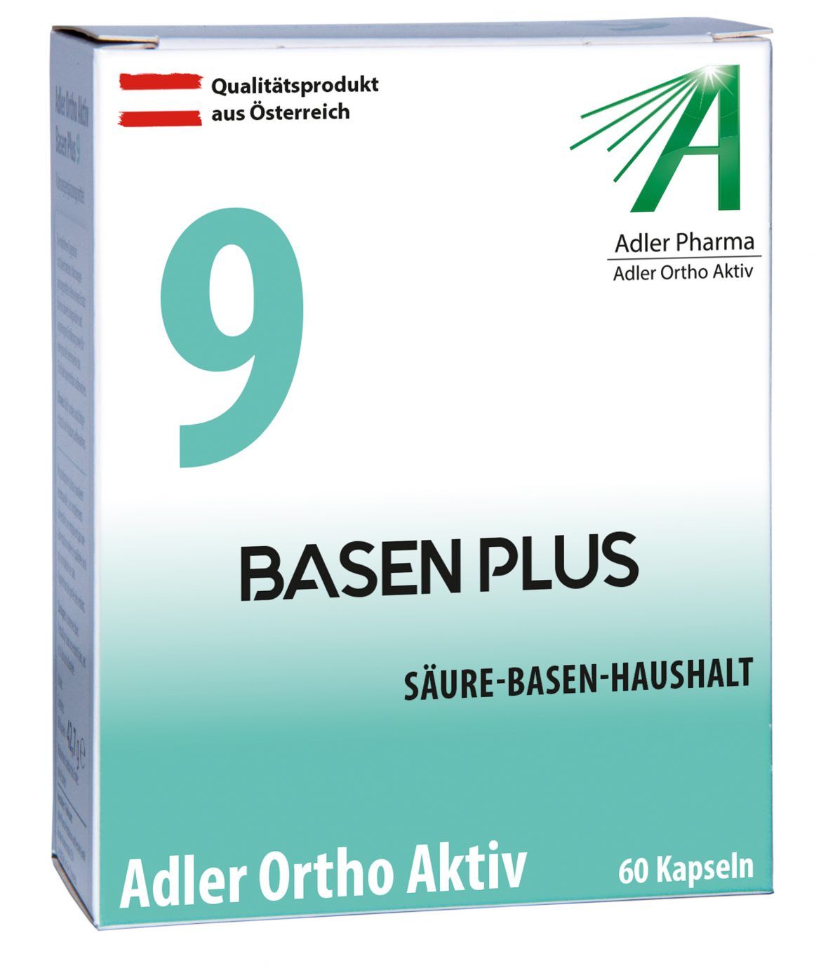 Adler Ortho Aktiv Nr .9 Kapseln (Ernährungsphysiologische Ergänzung zu Schüßler Anwendung) - 60 Stück