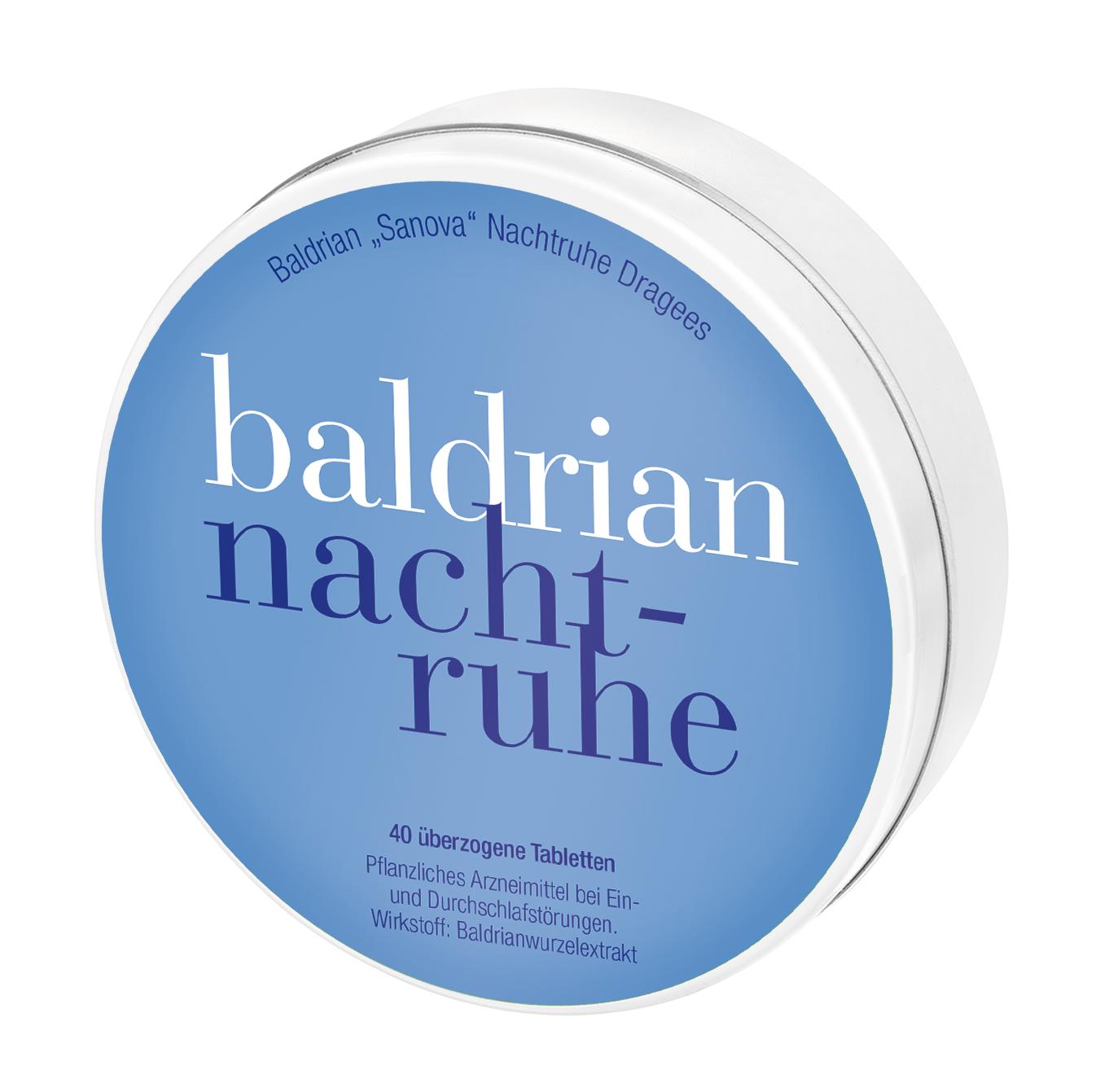 Baldrian „Sanova“ Nachtruhe Dragees - 40 Stück