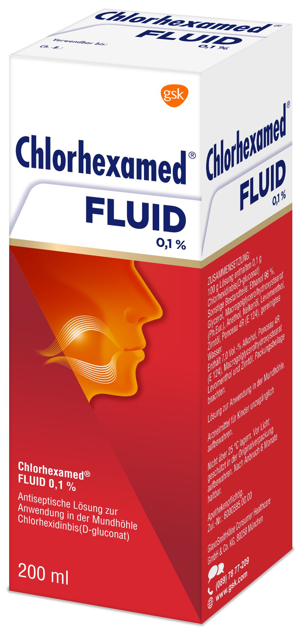 Chlorhexamed Fluid 0,1% 200 ml - 200 Milliliter