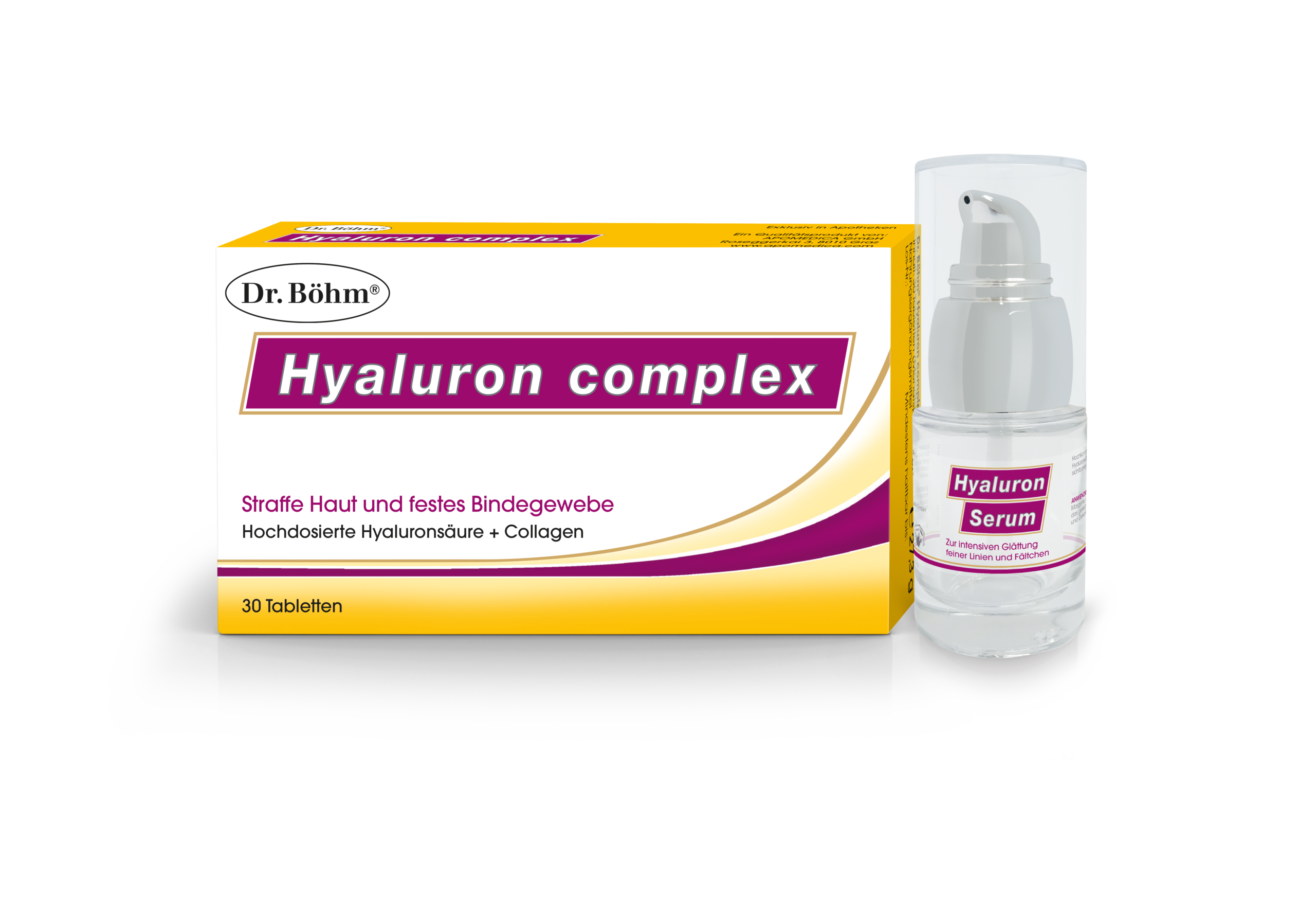 Dr. Böhm Hyaluron complex Tabletten + Hyaluron Serum - 1 PK