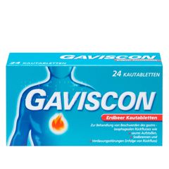 Gaviscon Erdbeere Kautabletten - 24 Stück