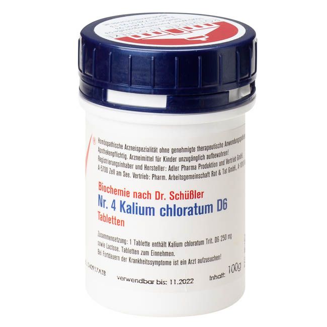 APOLIFE 04 KALIUM CHLORATUM D6 TBL - 100 GR