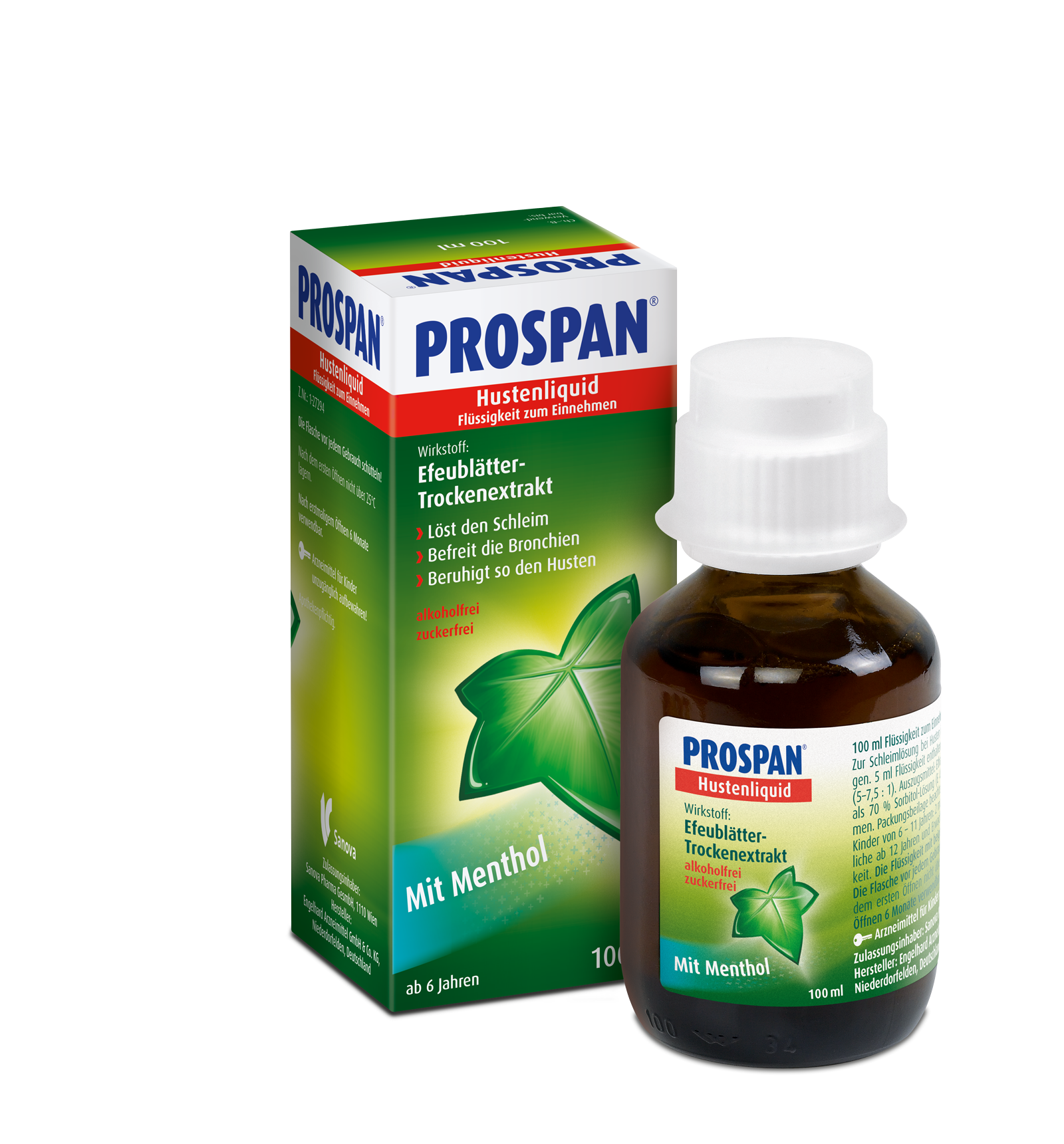 Prospan® Hustenliquid in der Flasche - 100 Milliliter